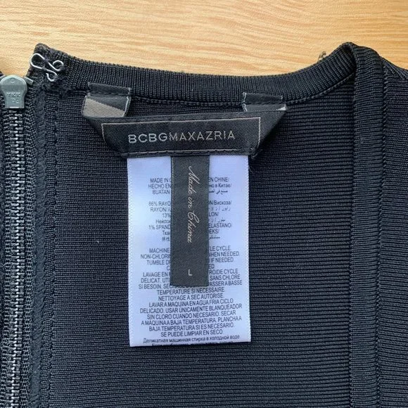 BCBGMaxAzria Black Bodycon Dress - Picture 4 of 4